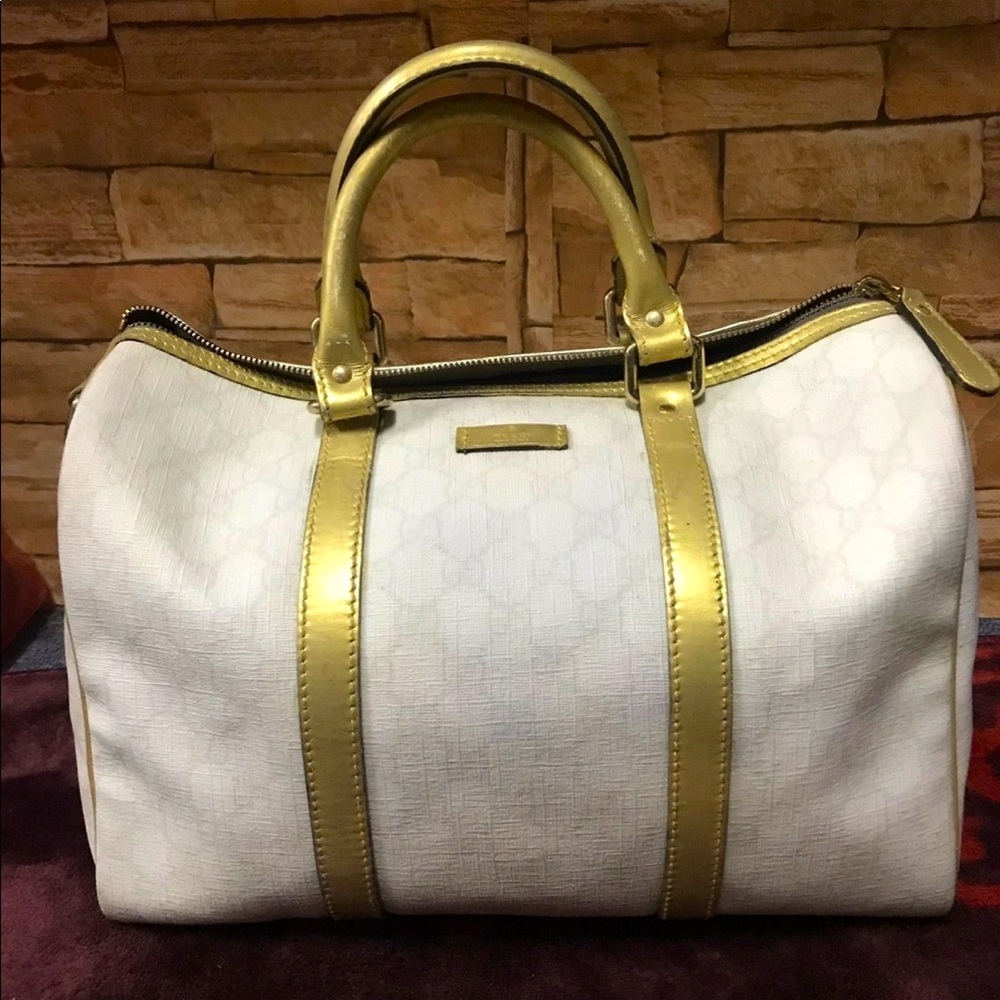 Gucci gold Boston bag